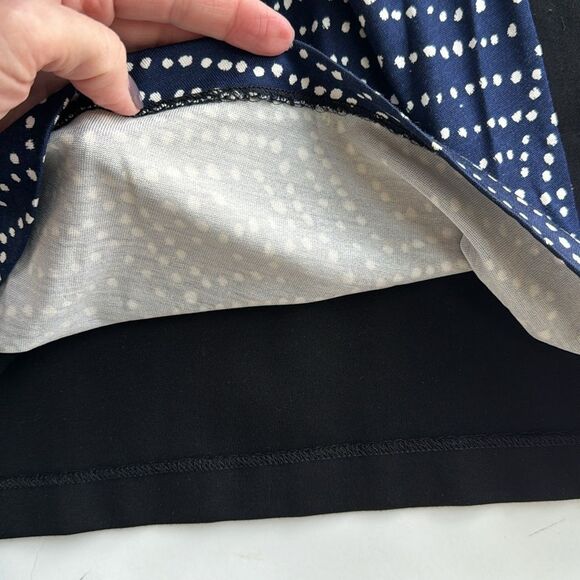 Diane Von Furstenberg Size 4 Dhalia Batik Midnight Faux Wrap Side-Tie Dress Silk - Picture 11 of 16